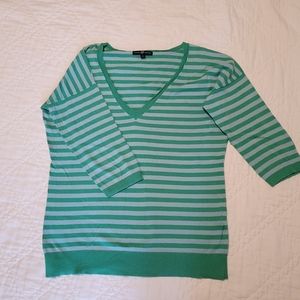 GAP classic striped silk blend sweater, Size L